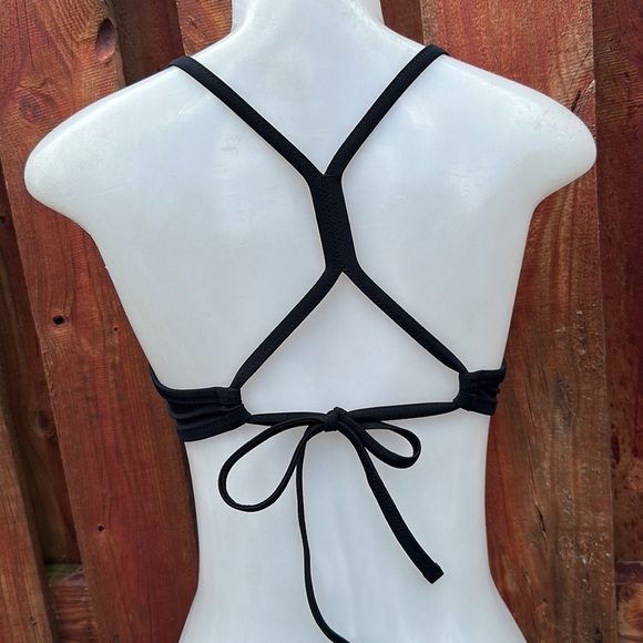 Shade & Shore Black and Bronze Bikini Bra Size 34D - Picture 4 of 6